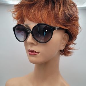 NWT Black Silver Tory Burch TY9048 Sunnies